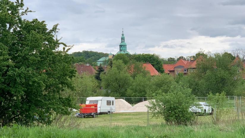 Plaża nad Bobrem.