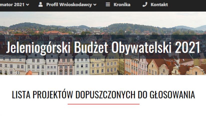 Baner Jeleniogórskiego Budżetu Obywatelskiego.