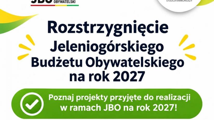 Rozstrzygnięcie Jeleniogórskiego Budżetu Obywatelskiego na rok 2027