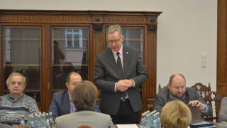 Zastępca prezydenta Janusz Łyczko na spotkaniu.