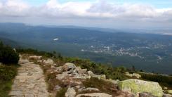 Karkonosze, widok ze szlaku.