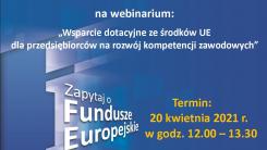 Plakat zapowiadający webinarium.