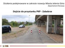 Slajd - dojście do przystanku PKP Zabobrze.