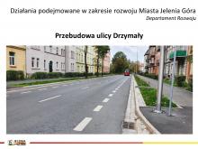 Slajd - przebudowa ul. Drzymały.