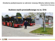 Slajd - budowa węzła przesiadkowego przy os. Orle.