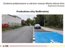 Slajd - przebudowa ul. Nadbrzeżnej.