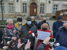 Konferencja prasowa ws. podziału środków unijnych.