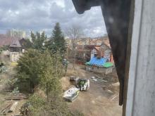 Zameczek w środku. Widok z okna.